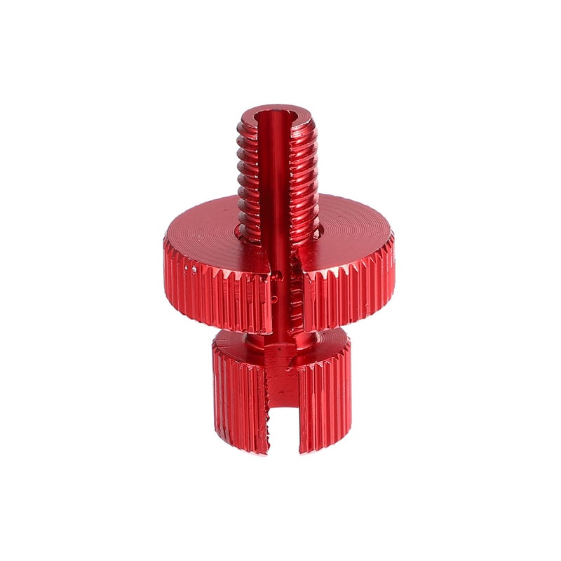 X AUTOHAUX 1 Pcs M8 Brake Clutch Cable Line Adjuster Screw Adjusting Bolt with Slotted for Motorcycle Bike Scooter Aluminum Alloy Red